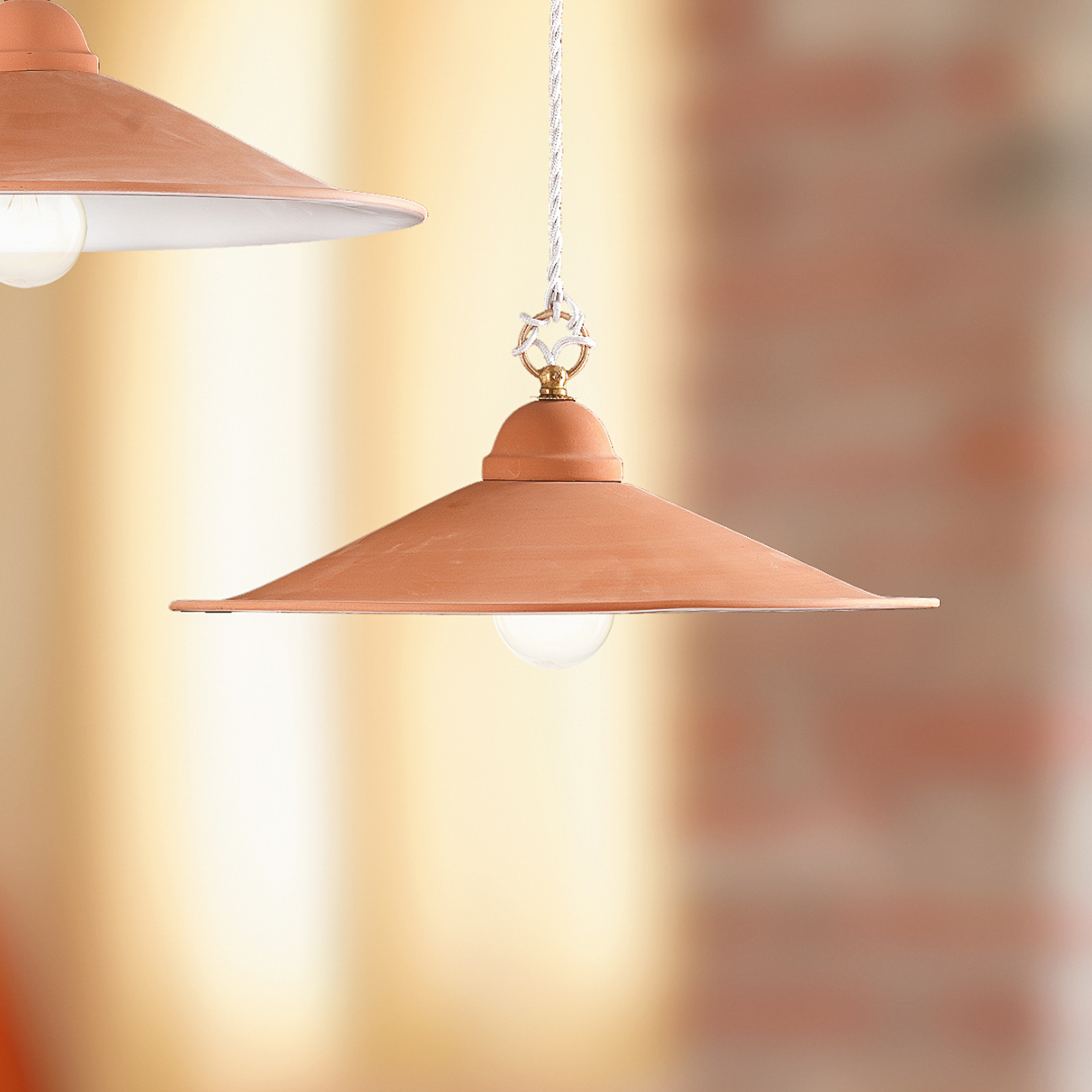 GIULIA hanging light, ceramic lampshade, 28 cm