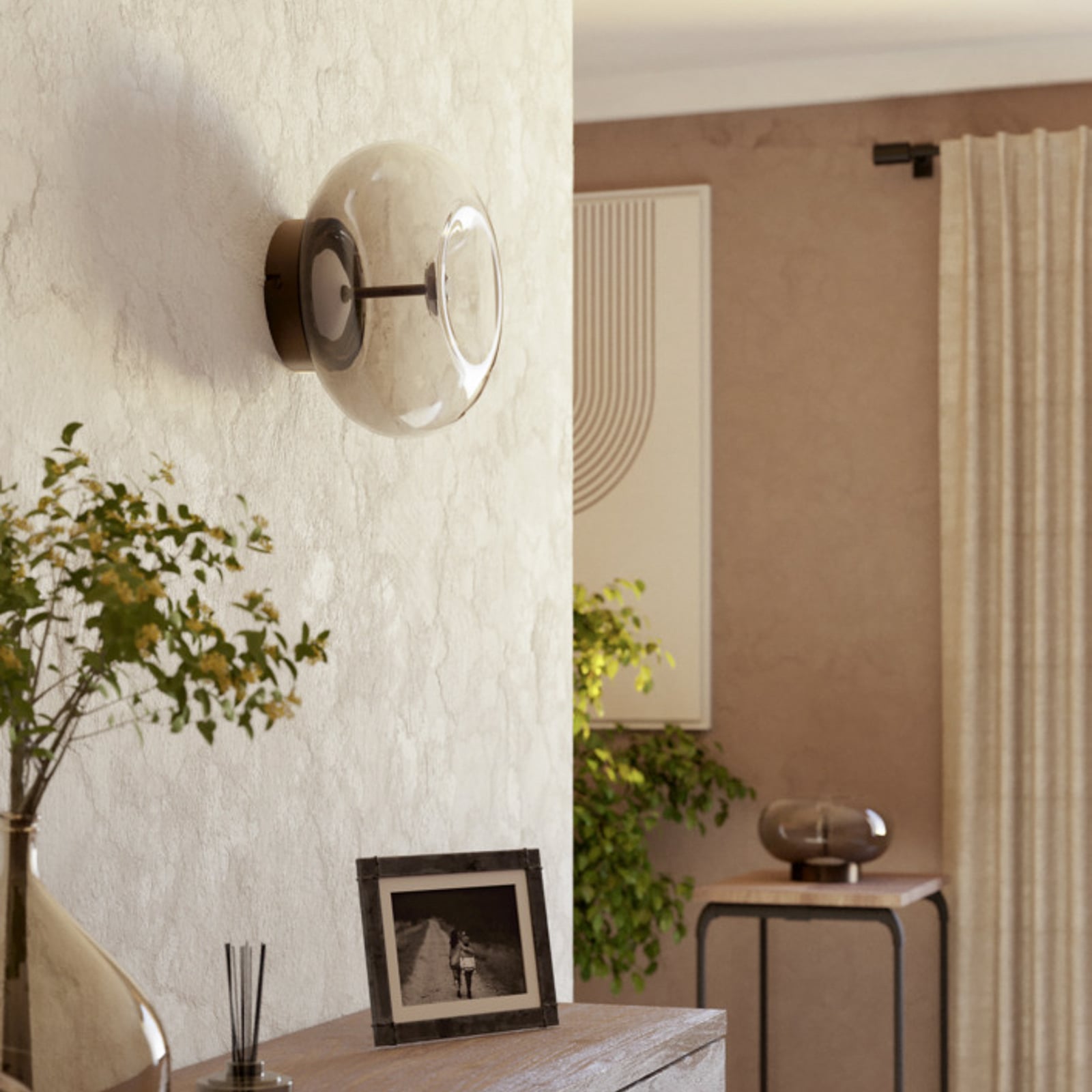 Plafón LED OPTICA 1 de EGLO, bronce/marrón, Ø 25 cm, CCT Plafón LED OPTICA 1 de EGLO, bronce/marrón, Ø 25 cm, CCT