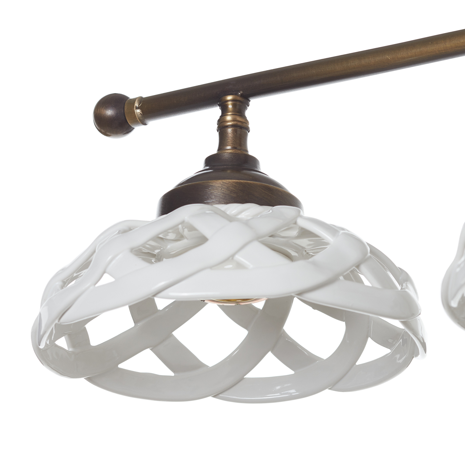 Emanuel loftlampe, keramik, 3 lyskilder
