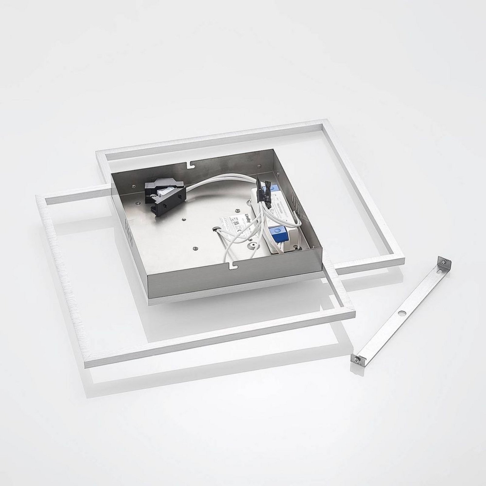 Zayd LED Lámpara de Techo Nickel - Lindby