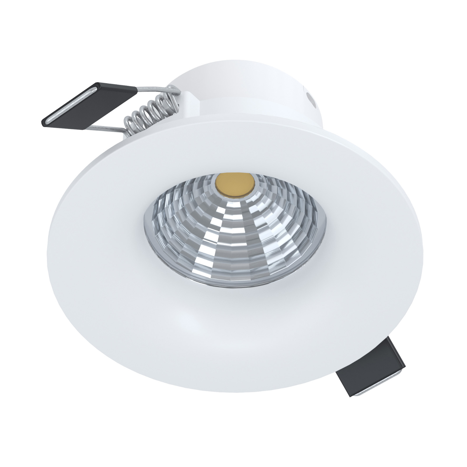 EGLO Saliceto downlight round rigid 4,000K white, for Living / Dining Room, aluminium, 6 W, energy efficiency: A+, H: 4.2 cm