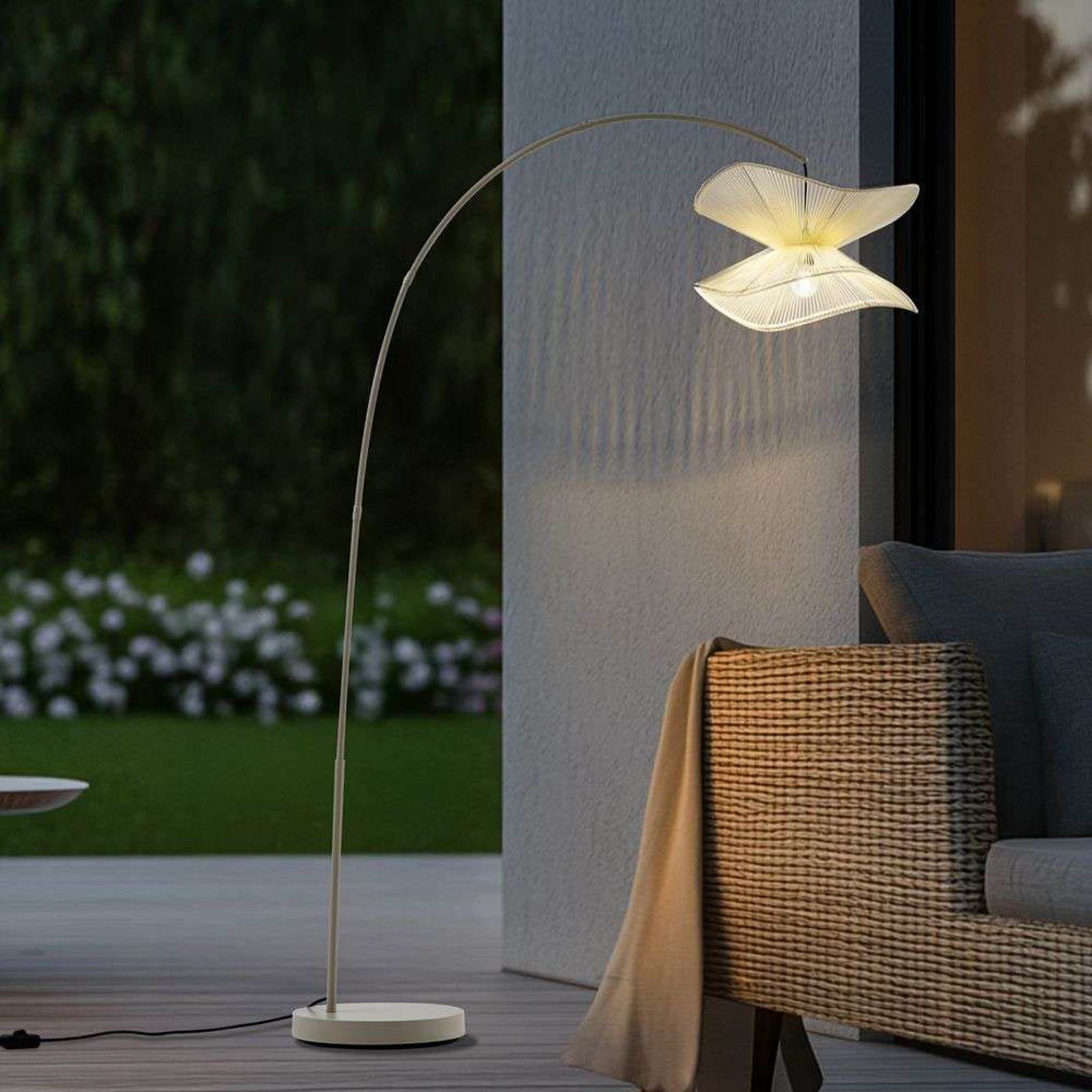 Valdorin Na zewnątrz Lampa Podłogowa Beżowy - Lindby