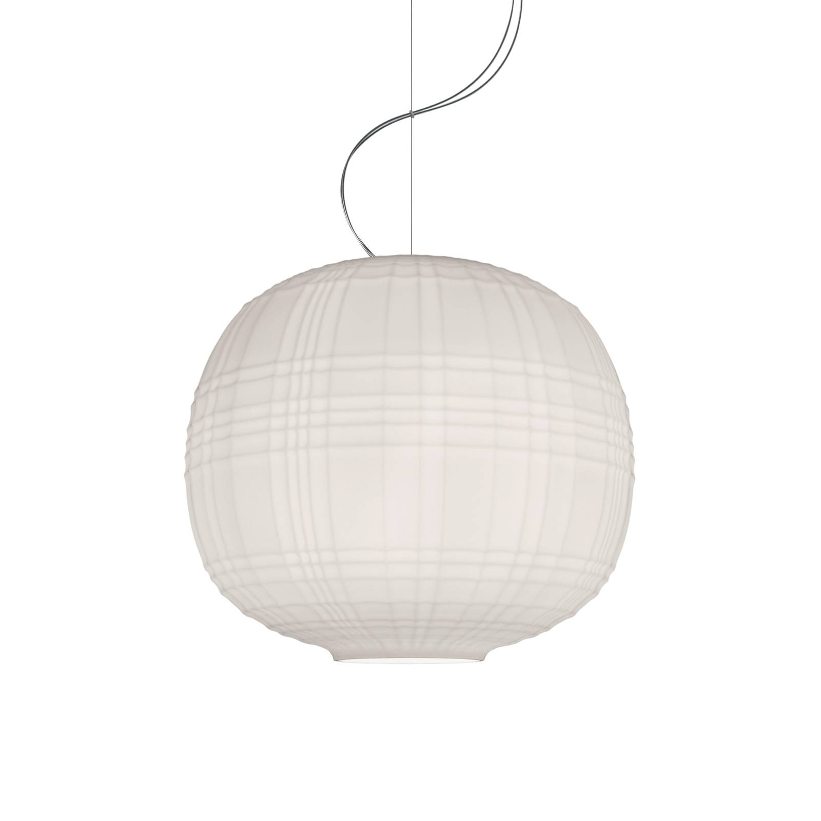 Foscarini Tartan LED-Hängeleuchte, weiß