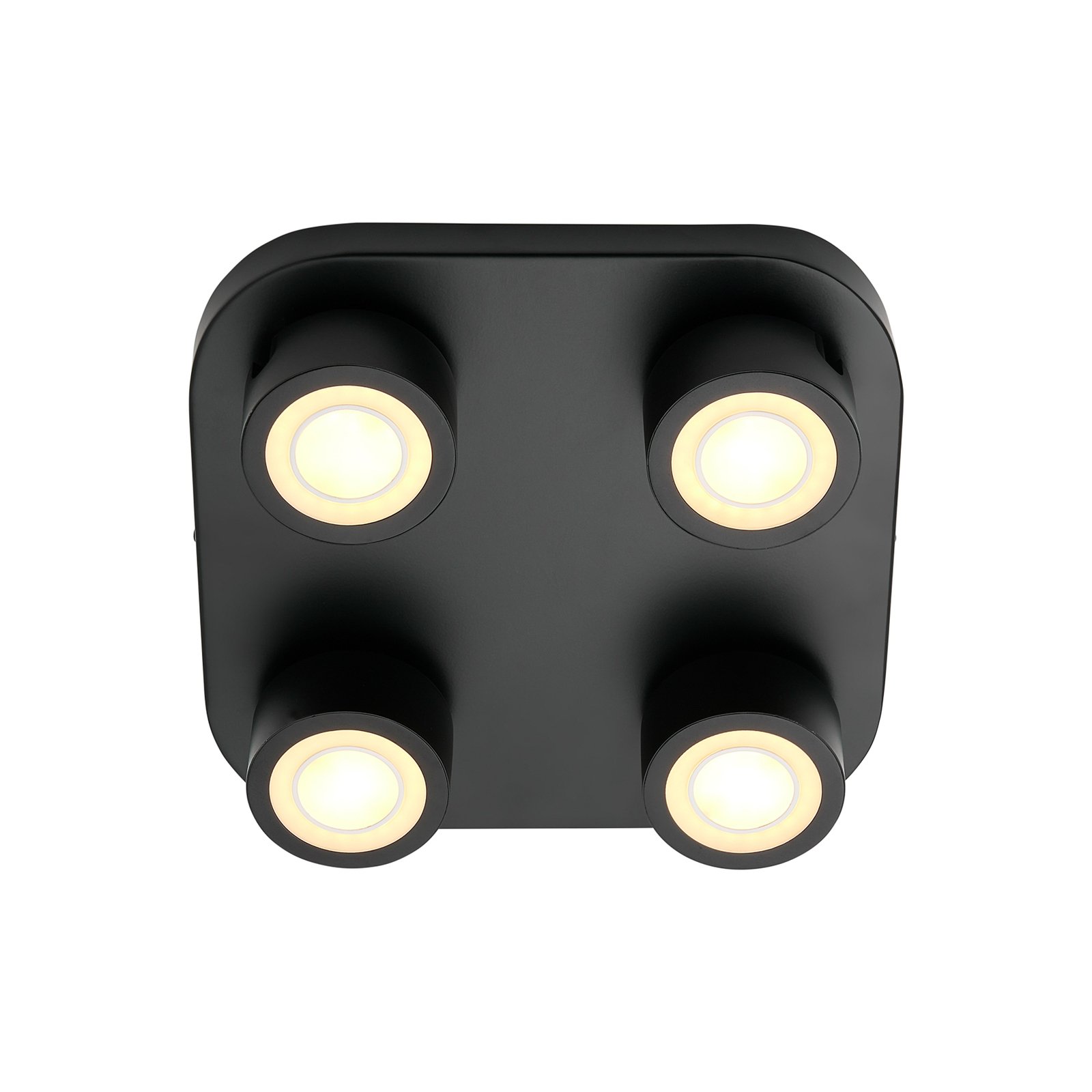 Clyde 4-Spot Plafonnier Black - Nordlux