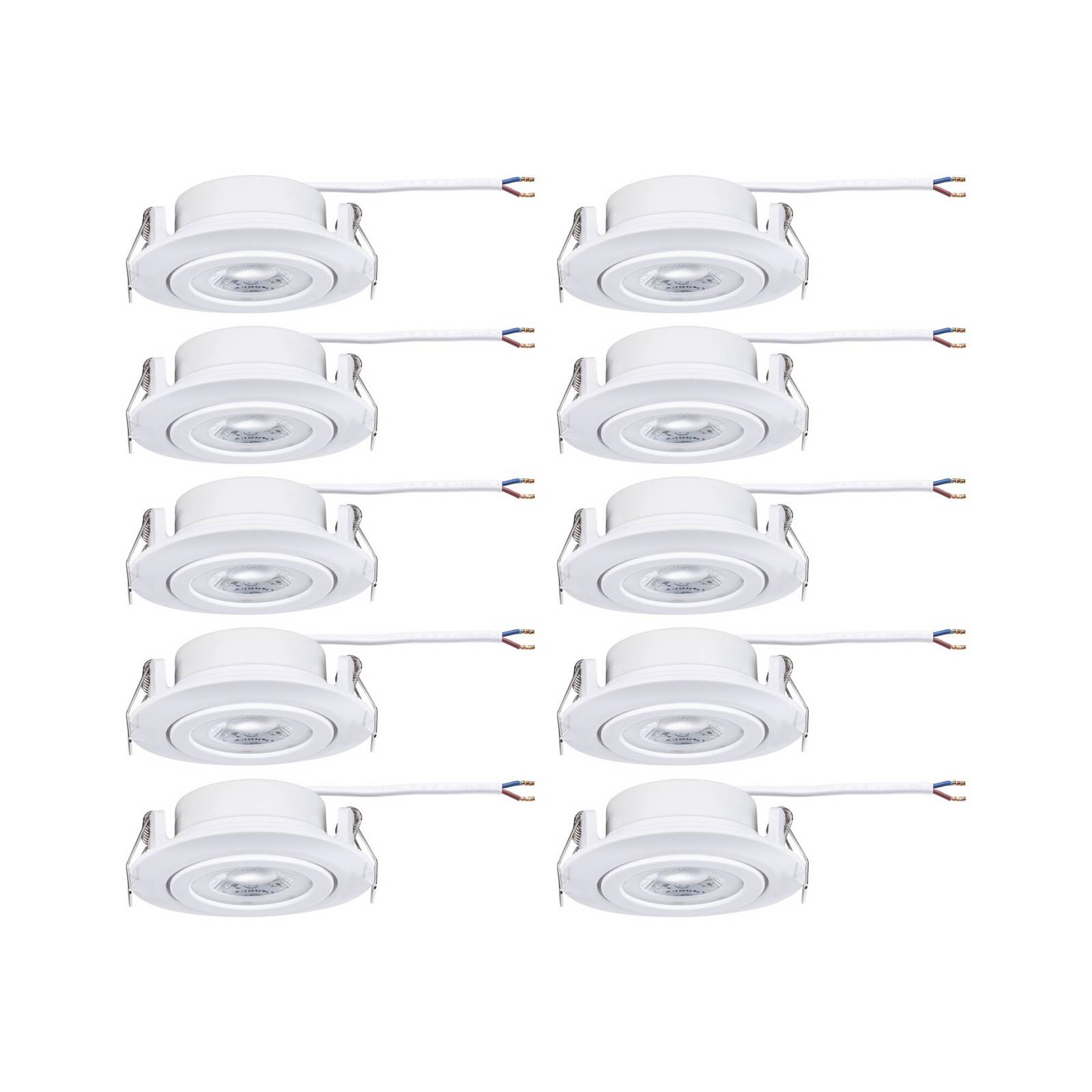 Oprawa wpuszczana LED Paulmann, biała Ø 8 cm 4,8 W włączanie/wyłączanie zestaw