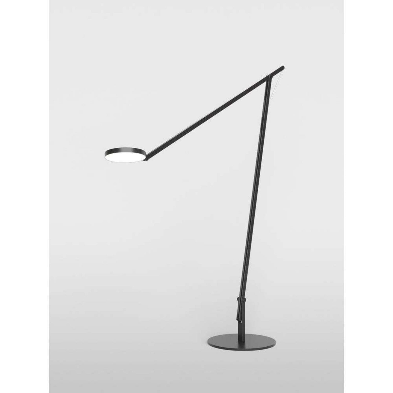 String XL Gulvlampe Matt Black/Silver Rotaliana - Stue - Aluminium