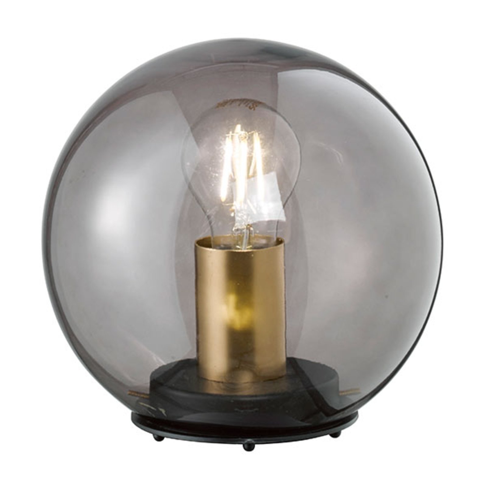 Dini table lamp with spherical glass shade