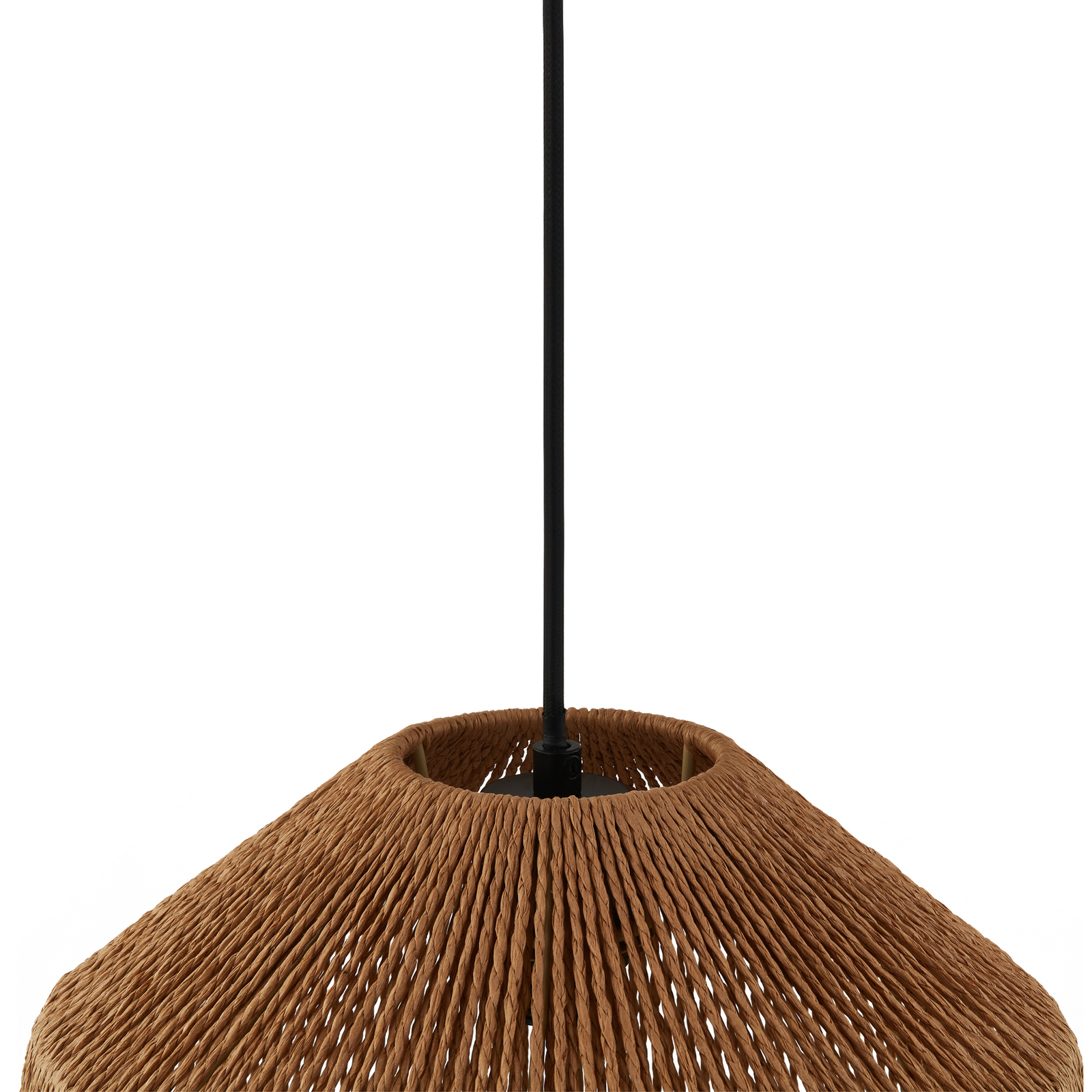 Závesné svietidlo Lindby Otso, výška 40 cm, bambus, E27