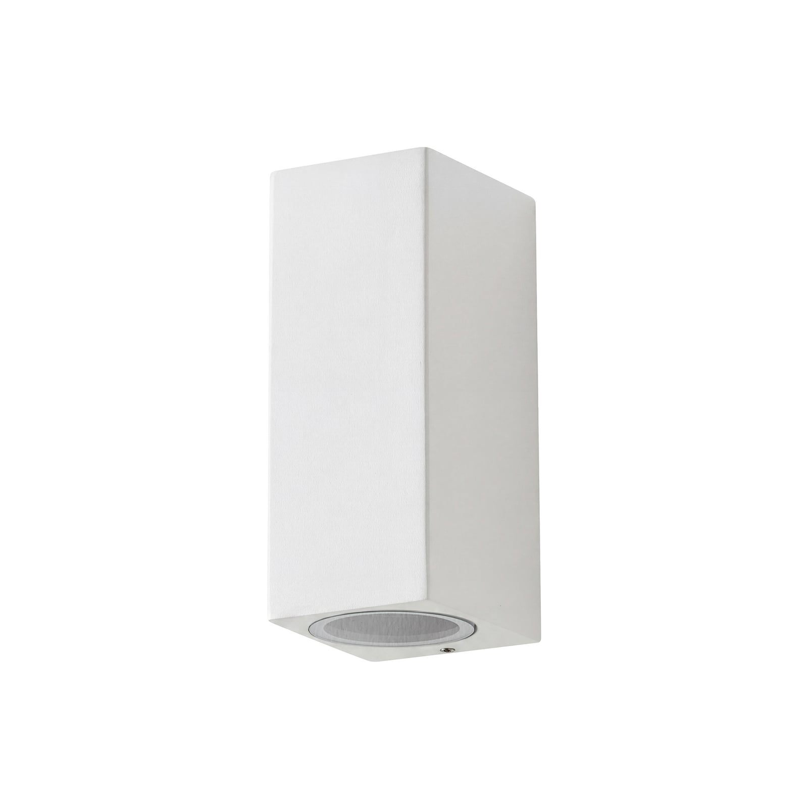 Lucande utomhusvägglampa Xava, upp/ned, vit, 2 lampor, GU10