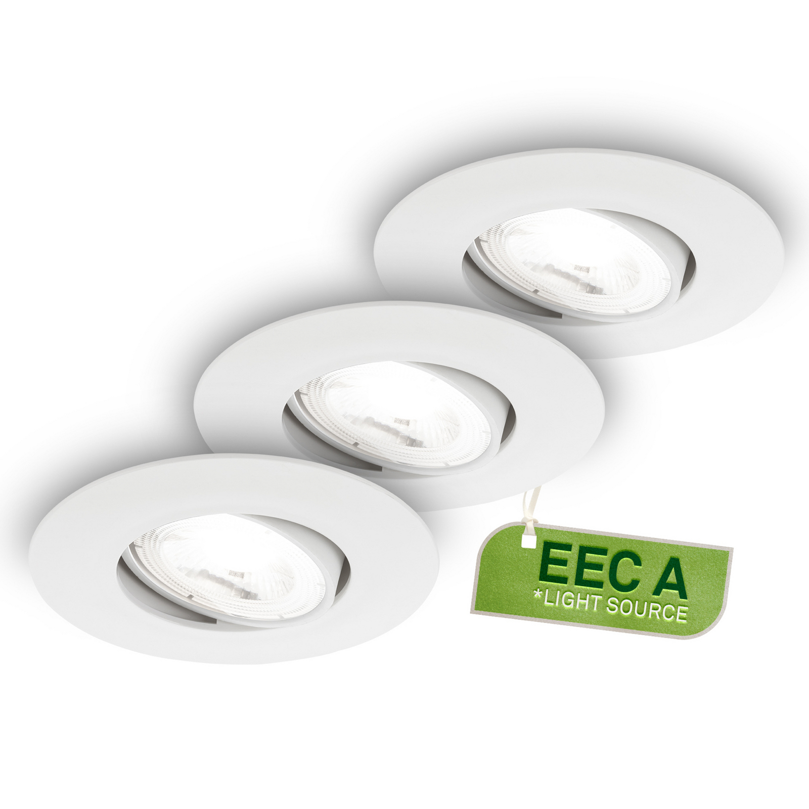 LED recessed light Kulana A, white, 4000K, Ø9cm, set of 3 LED recessed light Kulana A, white, 4000K, Ø9cm, set of 3