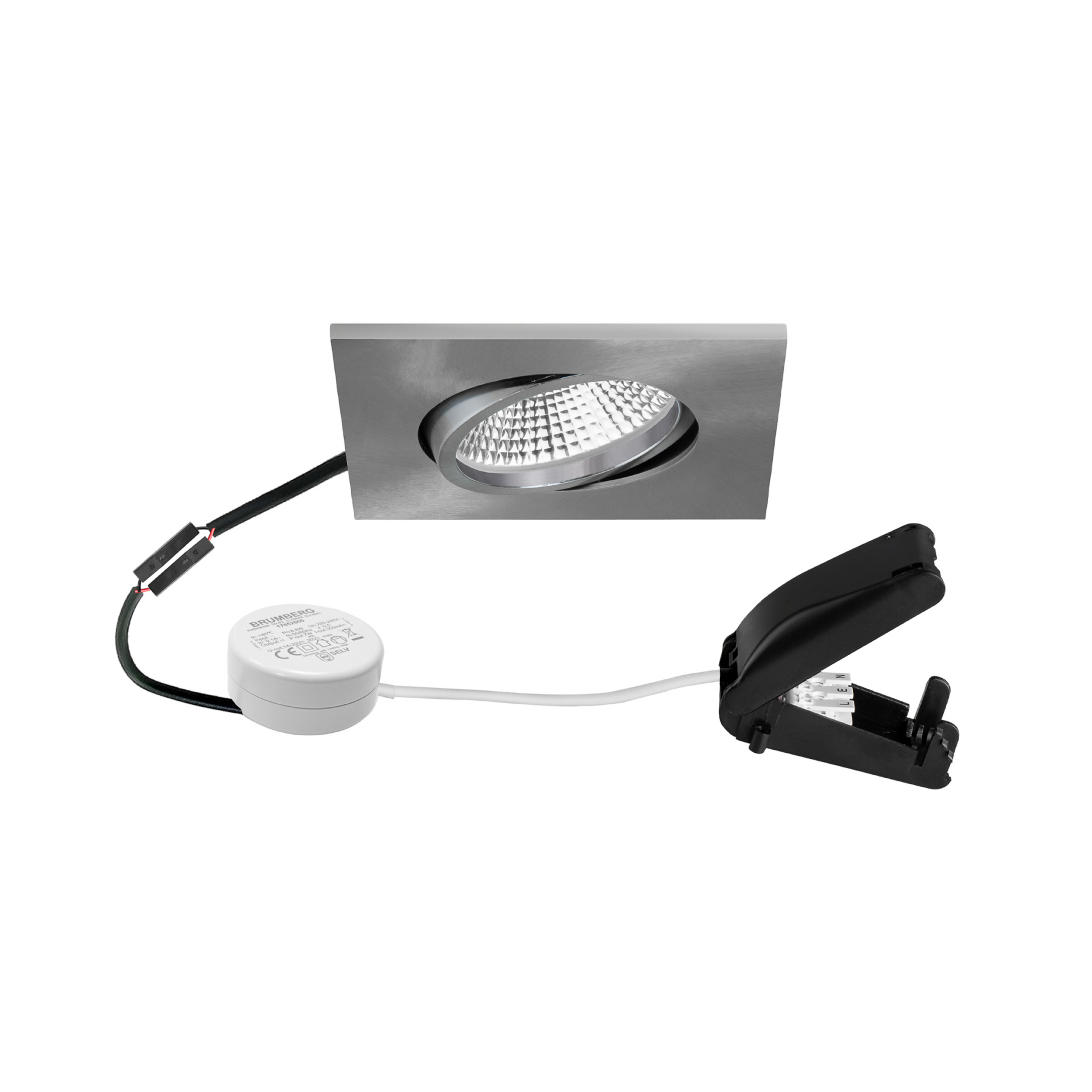 BRUMBERG BB25 IP65 RC driver στρογγυλό κουτί σύνδεσης ματ νικέλιο