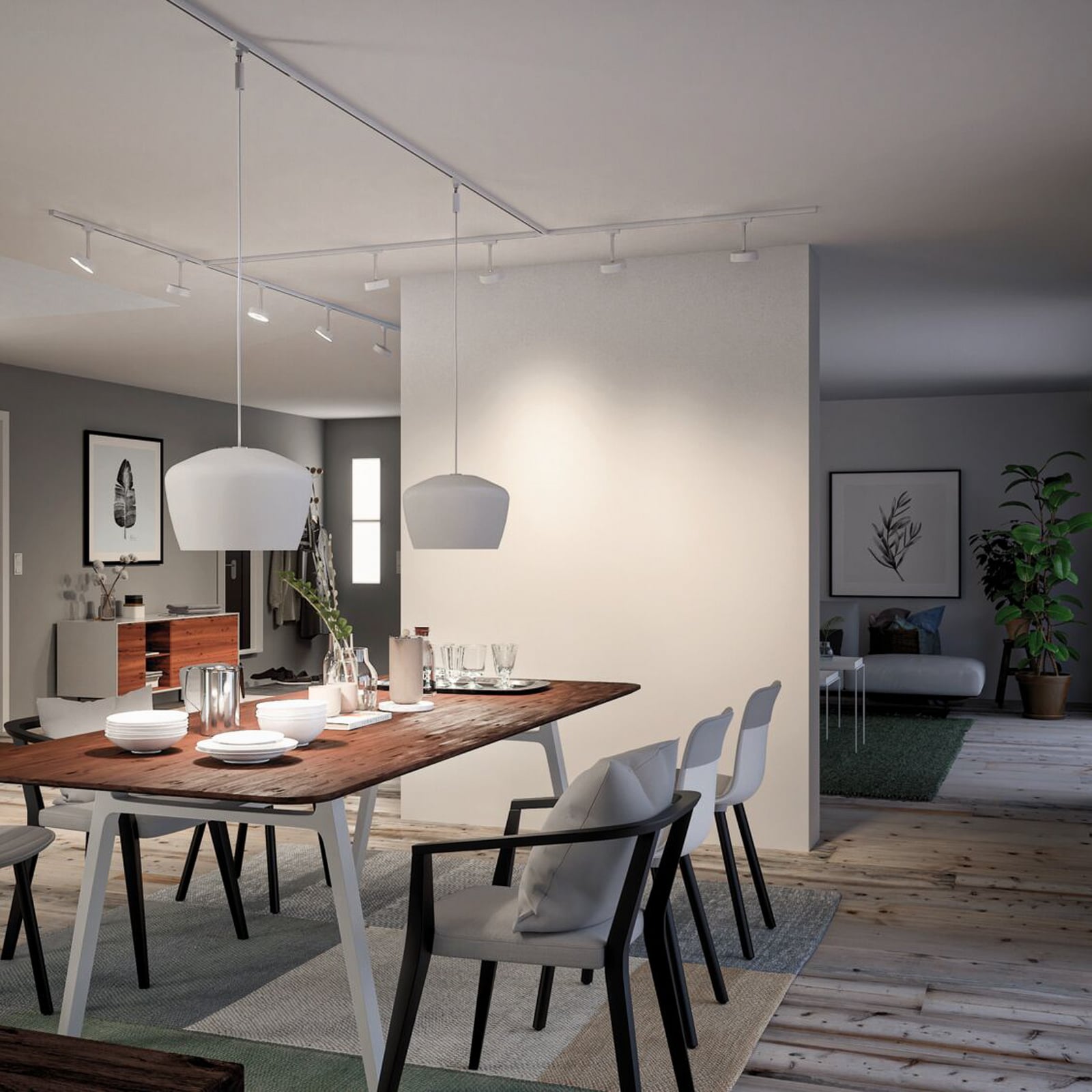 Paulmann URail L jungtis, signalinė balta, metalinė