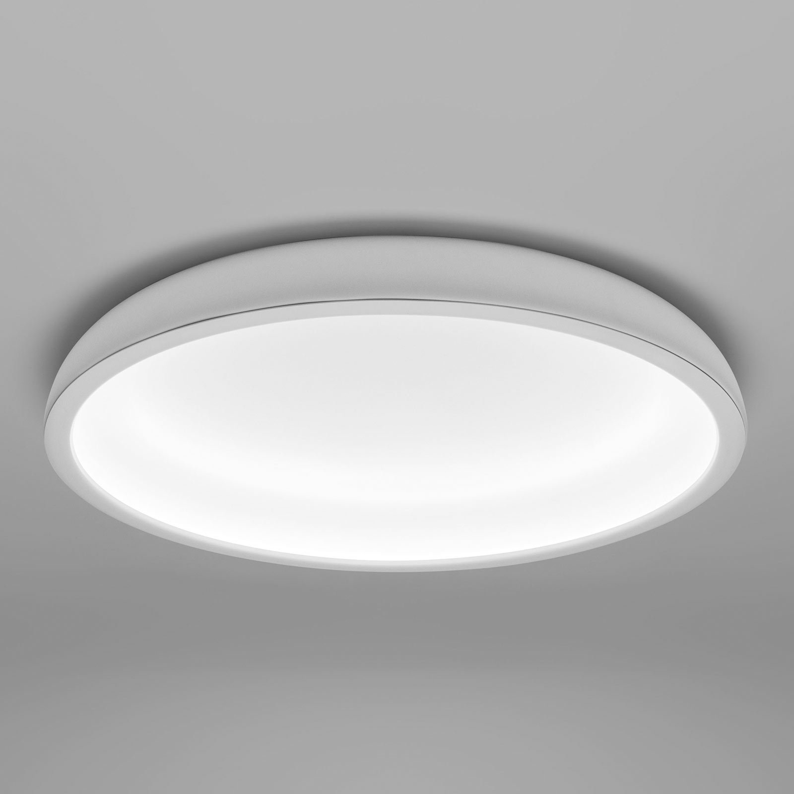 LED-taklampa Reflexion, Ø 46 cm, vit