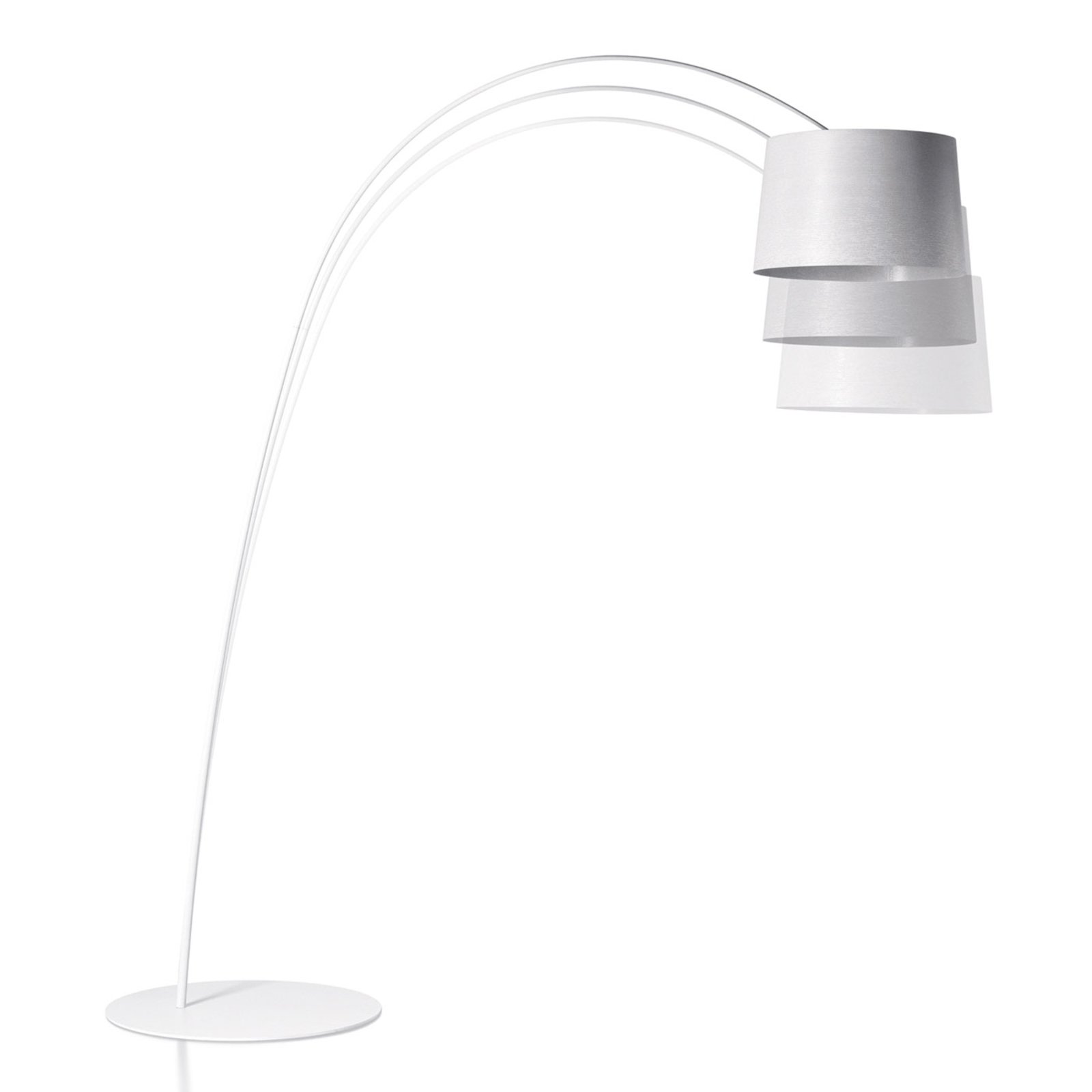 Twiggy Bogenleuchte mit Dimmer, weiß - Foscarini