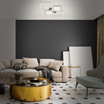 Frame Pano LED ceiling lamp CCT, remote control