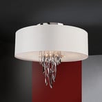 Elegancja tekstylna lampa sufitowa LED Domo