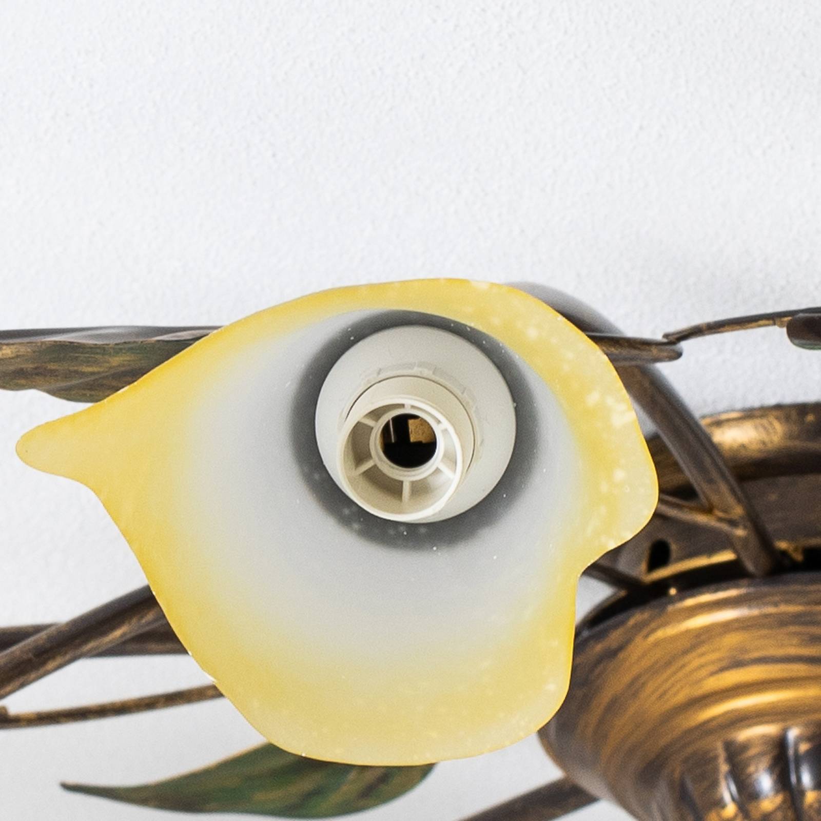 Lampa sufitowa Miranda 9-punktowa, brązowa