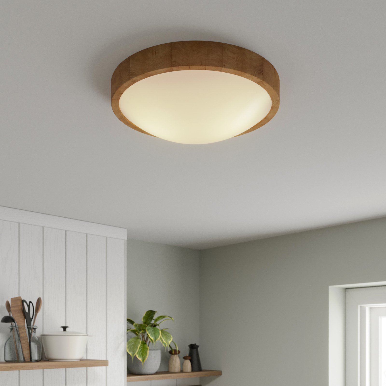 Kris Ceiling Lamp Ø37 Oak - Envostar