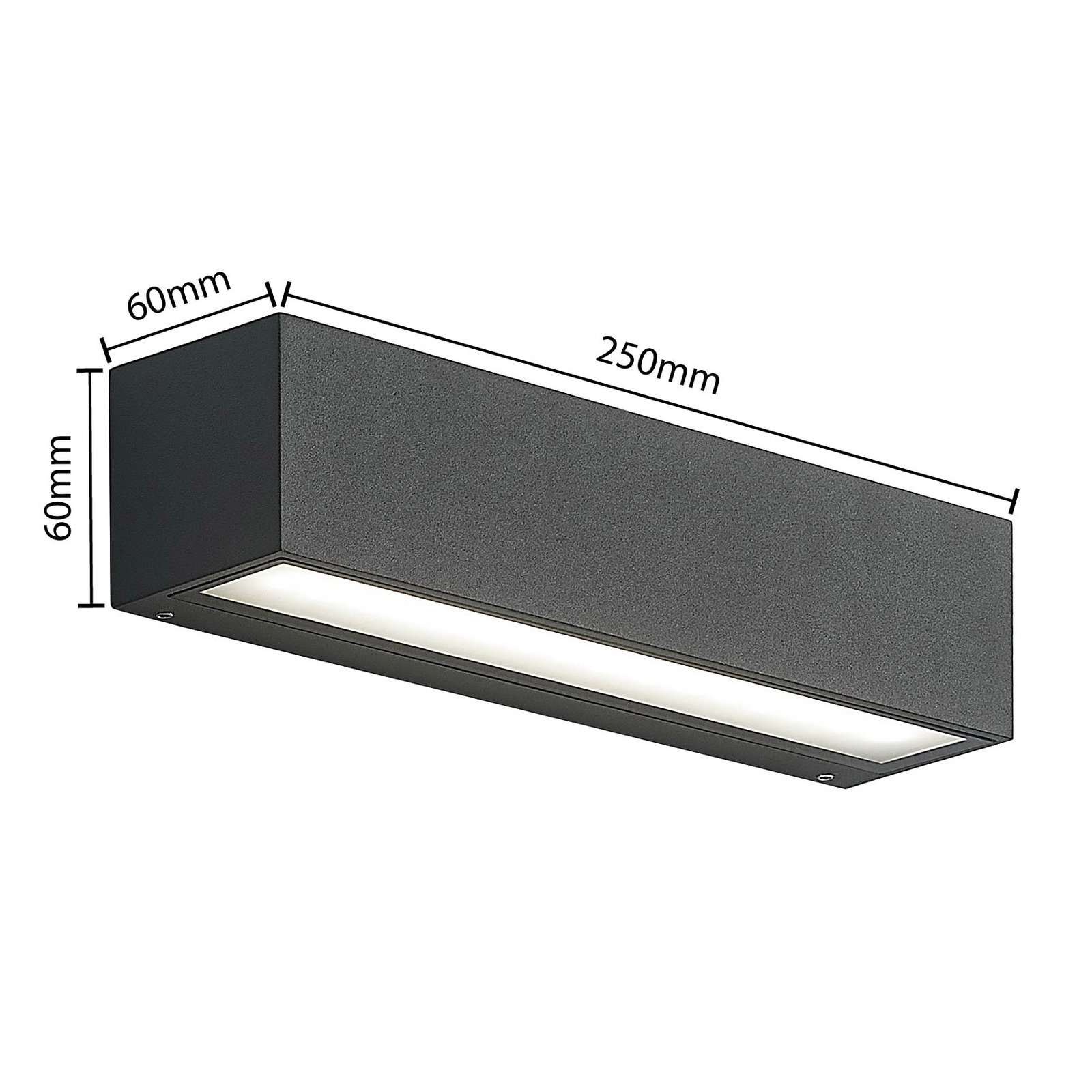 Lengo LED En el exterior Aplique de Pared Down L25 CCT Grafit - Arcchio