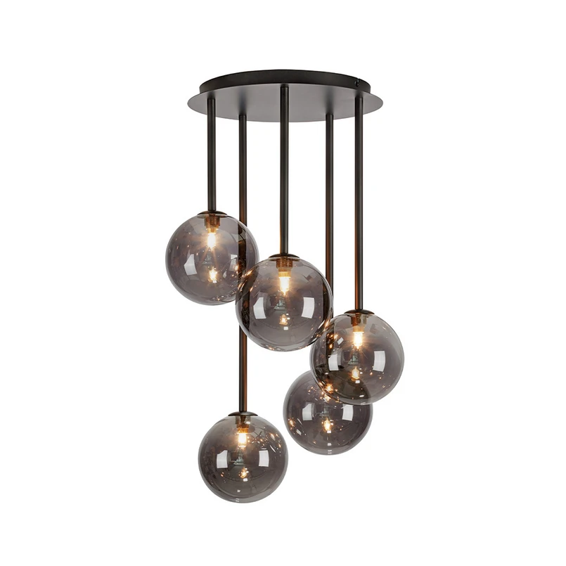 Markslöjd - Universe 5 Ceiling Lamp Black/Smoke