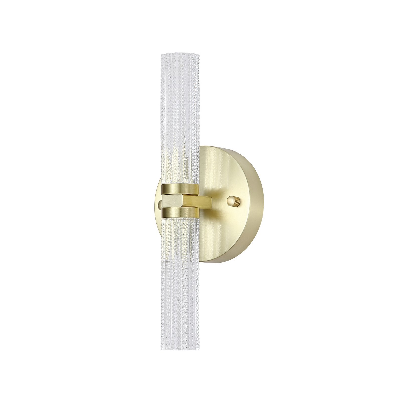 LED vannas istabas sienas lampa Aberdeen, augstums 34 cm, misiņa krāsā, 2
