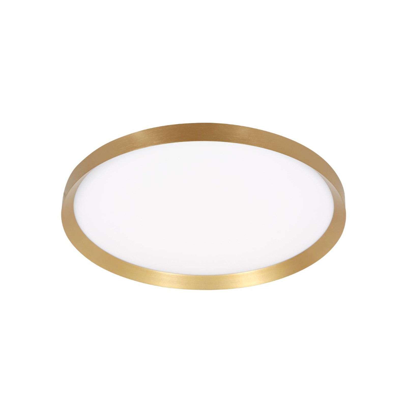 Plafón LED Flady, color dorado, Ø 50 cm directo/indirecto