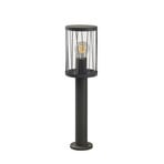 Yonan Outdoor Bollard  H60 Dark Grey/Clear - Lindby