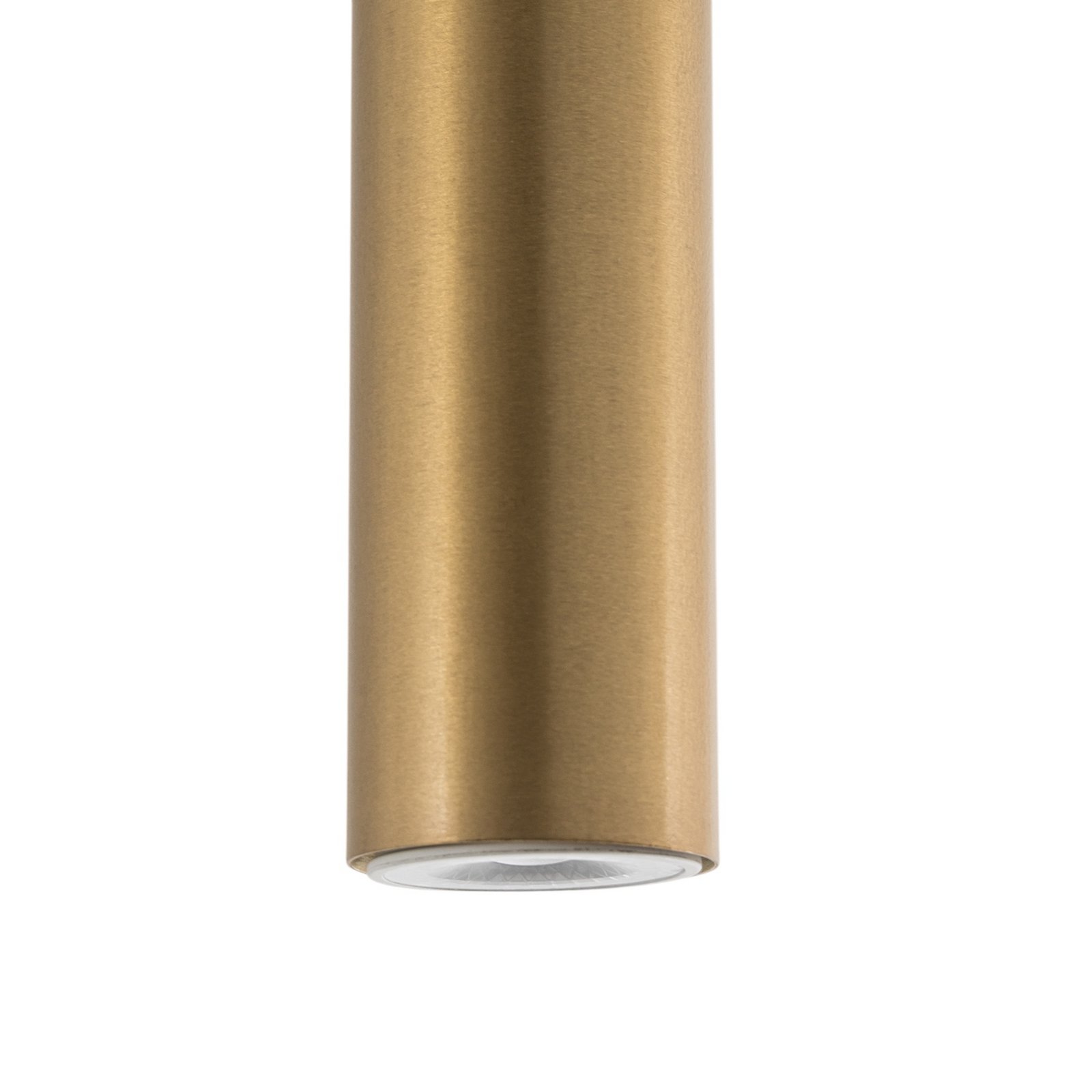 Stropné bodové svetlá Eye, výška 40 cm, mosadz