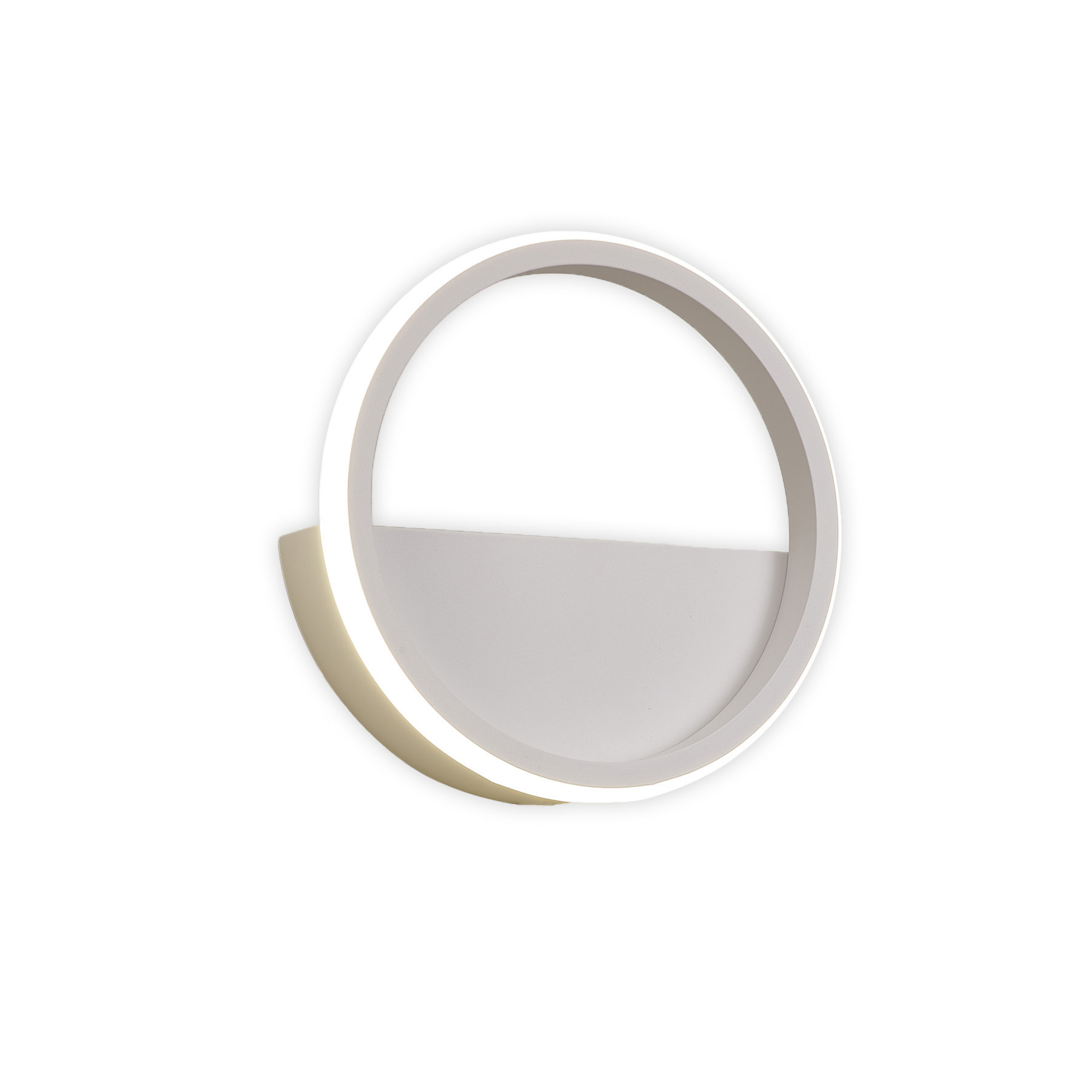 Applique a LED Kitesurf, alluminio, Ø 20 cm, bianco