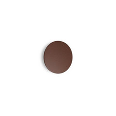 Ideal Lux LED kültéri fali lámpa Punto, barna, Ø 18 cm fém