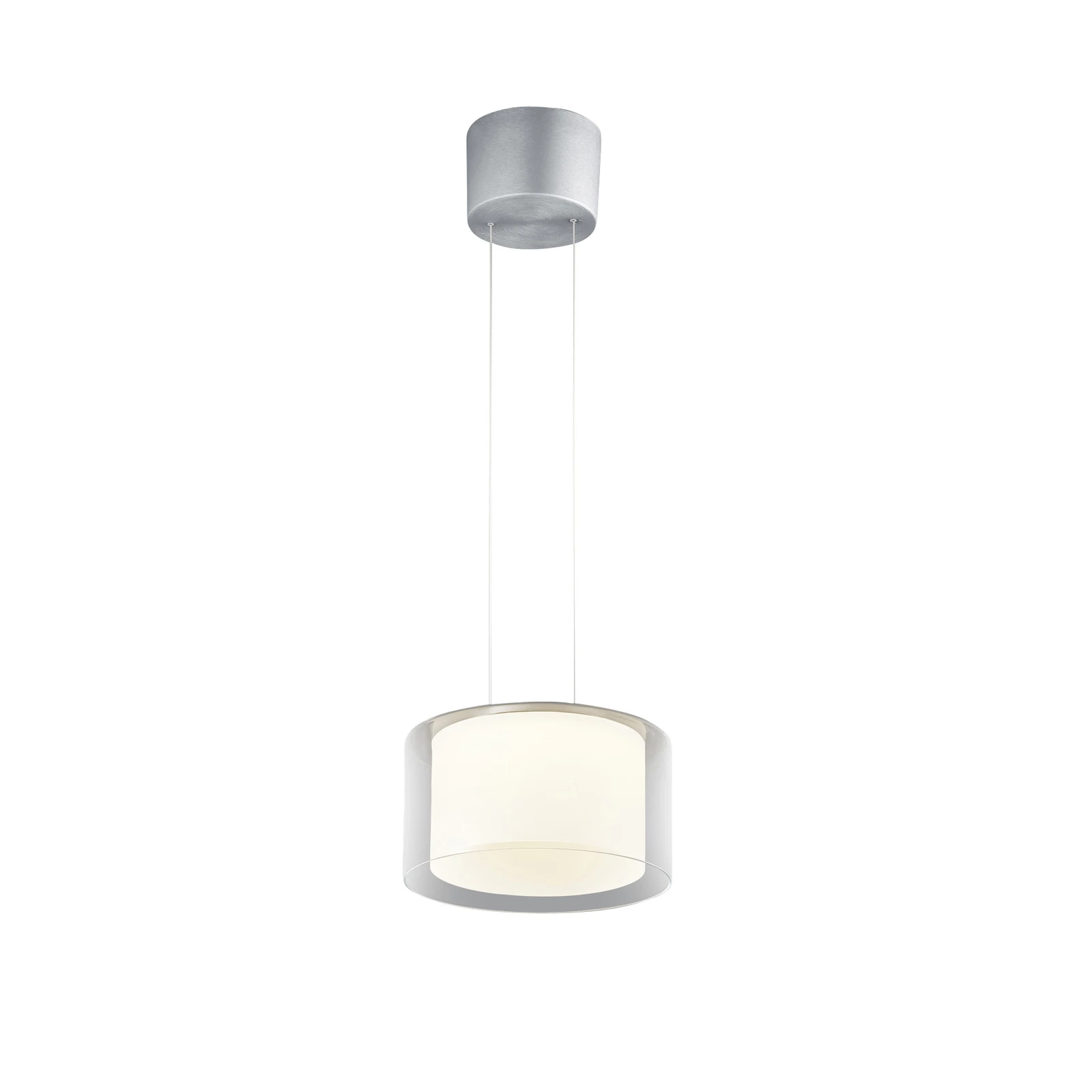 BANKAMP Grand Clear Suspension LED, 1fl, Ø 32 cm