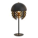 Lucande Aparas table lamp leaf look black and gold