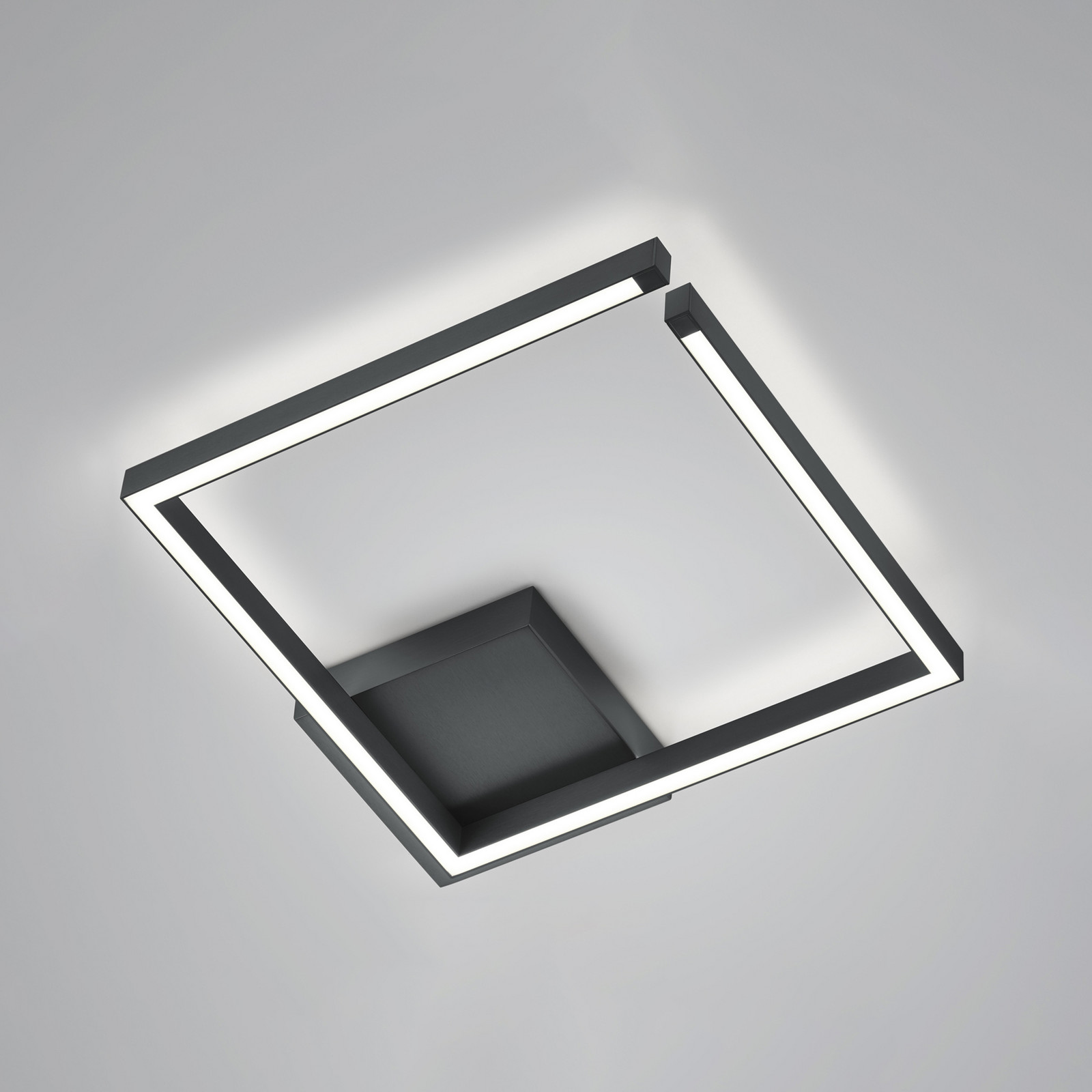 Plafonieră Yoko LED sus/jos 40x40 cm negru