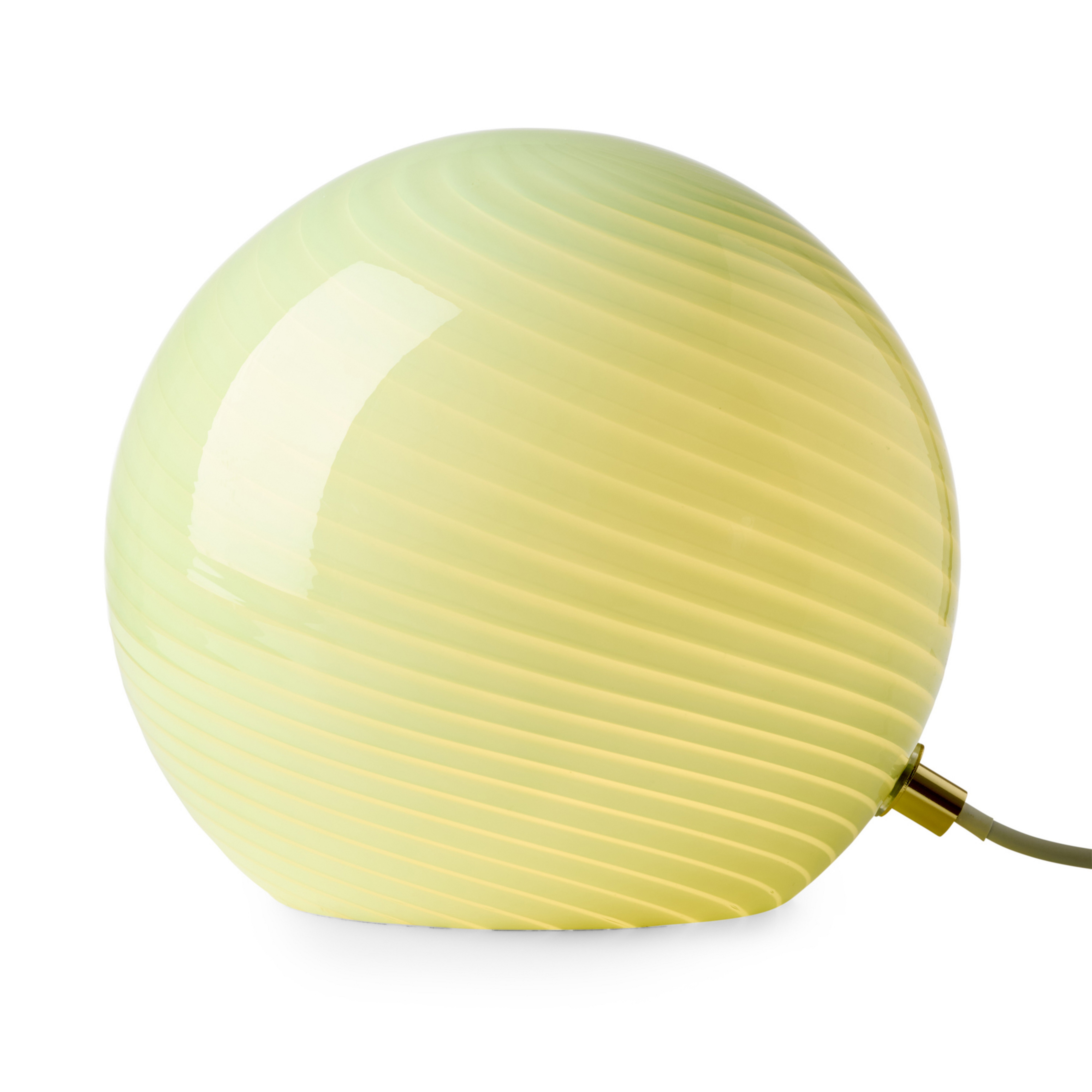CANDY tafellamp, olijfgroen, Ø 20 cm, glas, E14 - Halo Design
