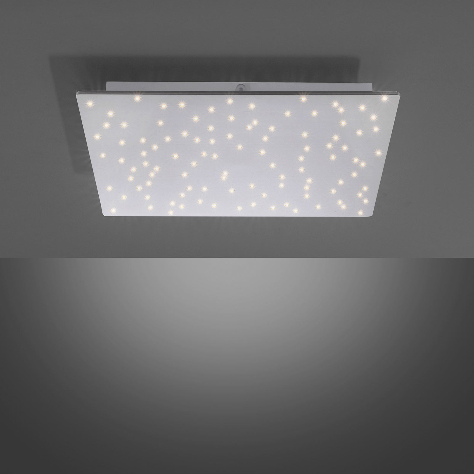 Sparkle LED ceiling light angular CCT dim steel