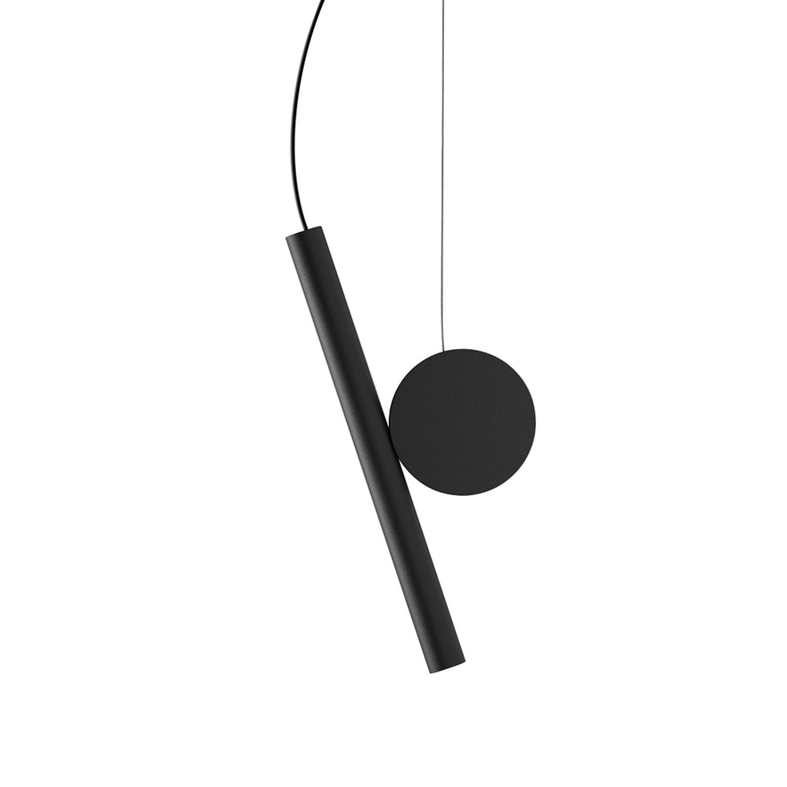 Luceplan Doi pendant light, smooth, phase dimmable