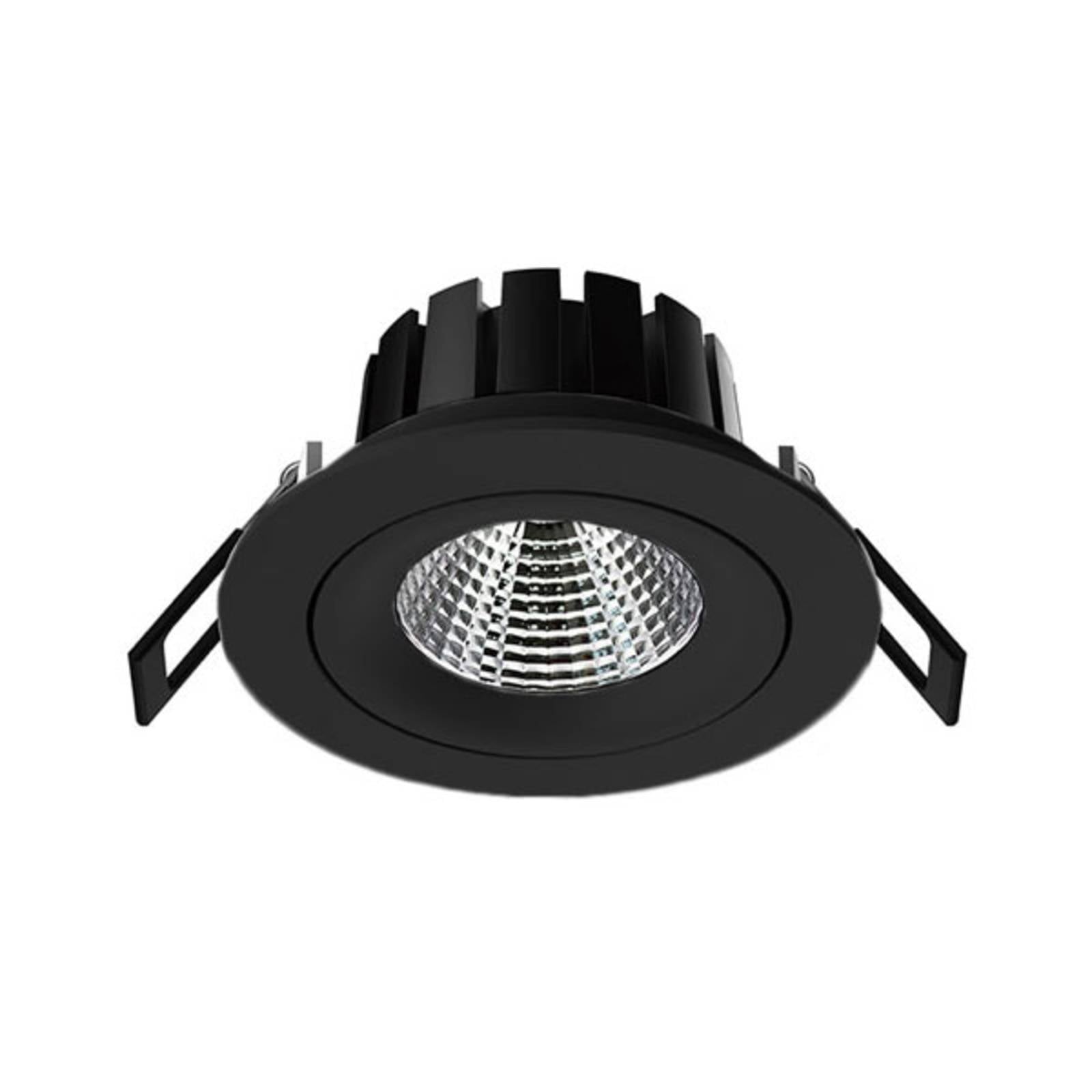 SLC DL04 LED-Einbauleuchte schwarz 3.000 K