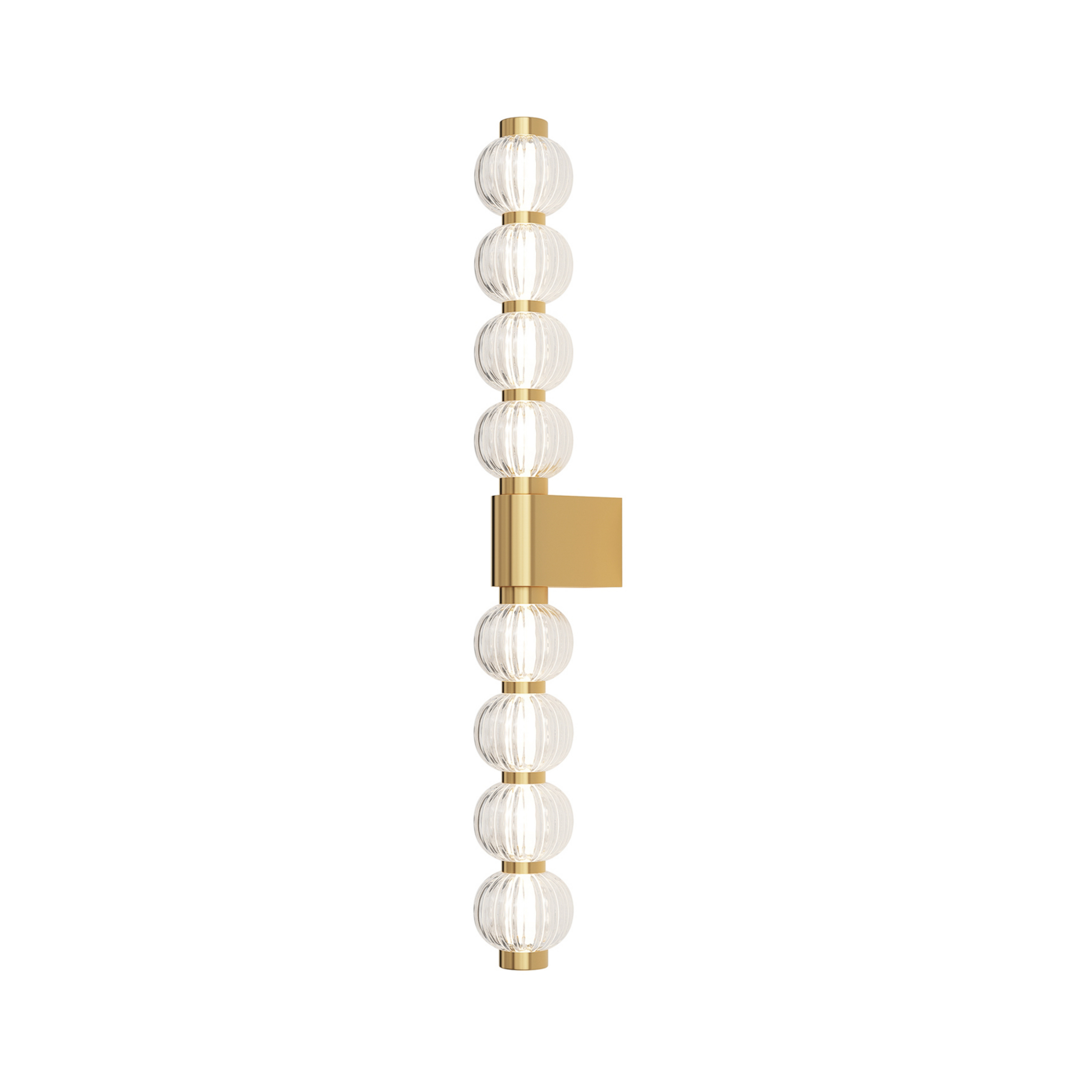 Maytoni LED fali lámpa Amulet, lineáris, 76 cm, világos / arany