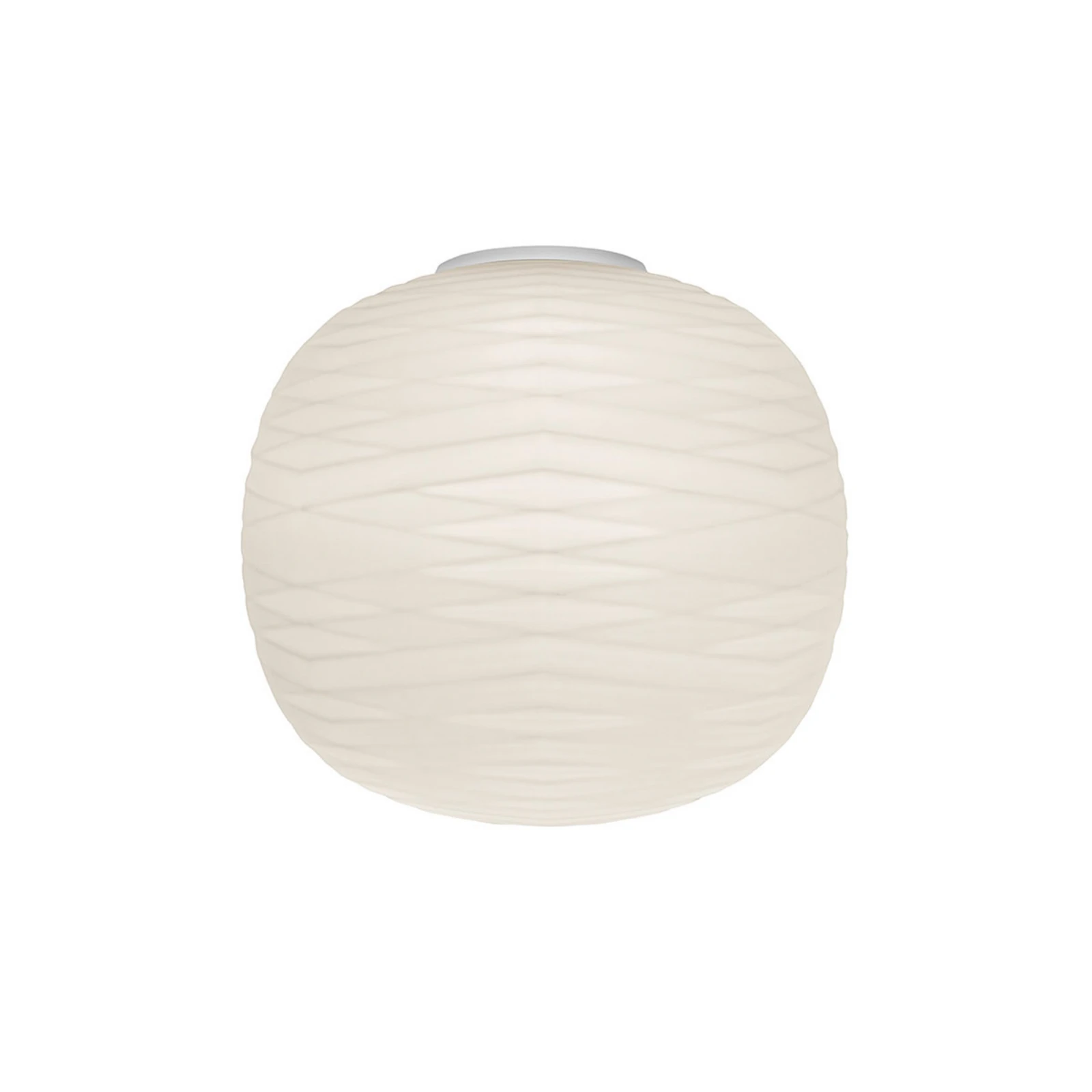 Foscarini Gem ημιφωτιστικό τοίχου από γυαλί, λευκό