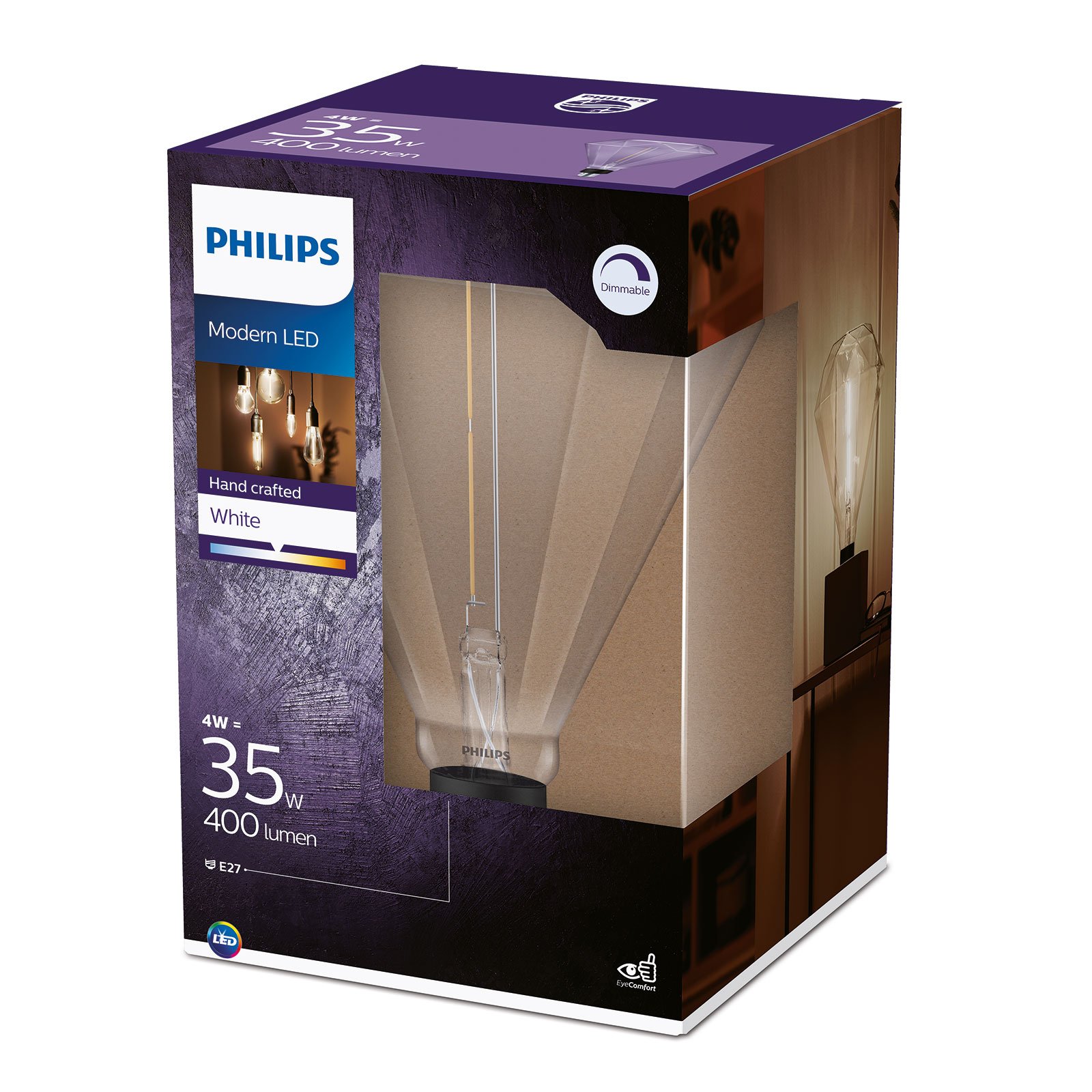 Żarówka LED Philips Diamond gigant E27 4W