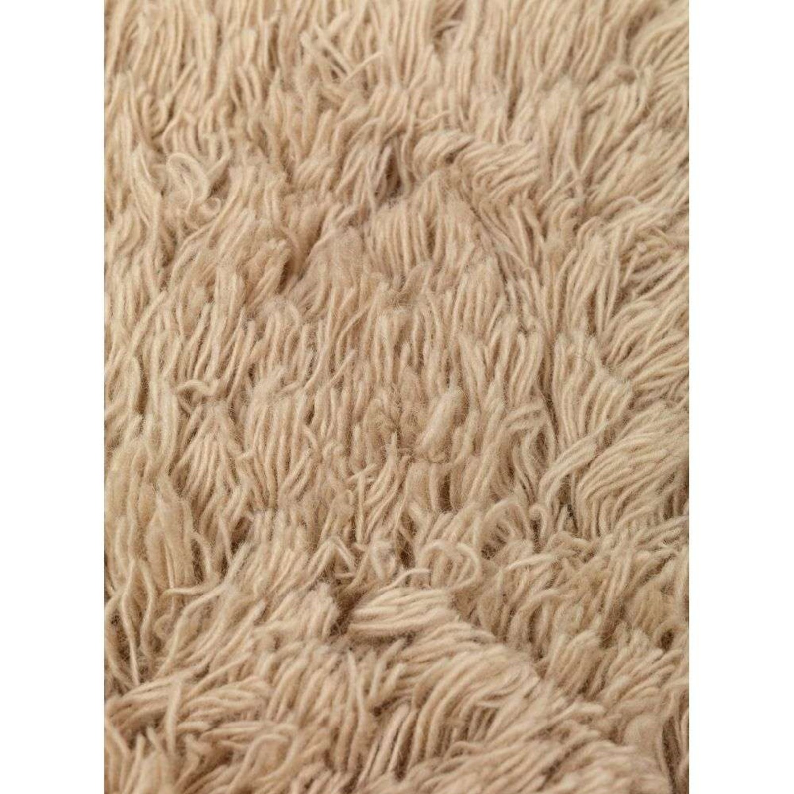 Meadow High Pile Rug S Light Sand - ferm LIVING