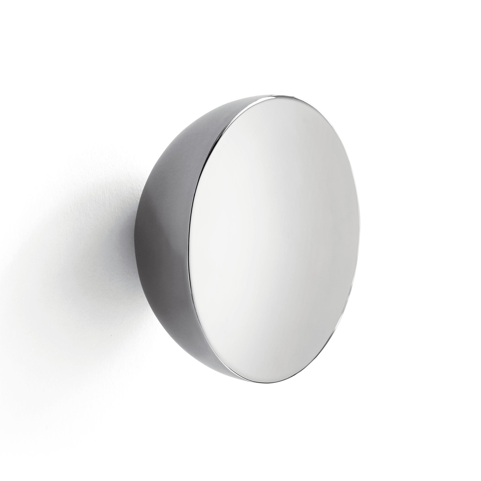 New Works Wandspiegel Aura, stahlfarben, Edelstahl