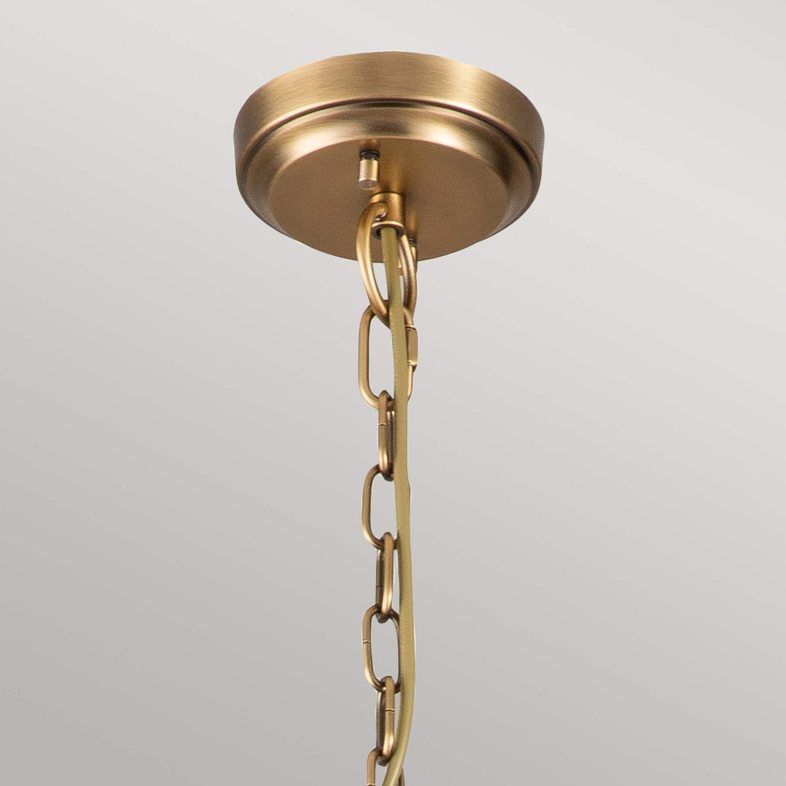 Deryn pendant light, 3-bulb, brass