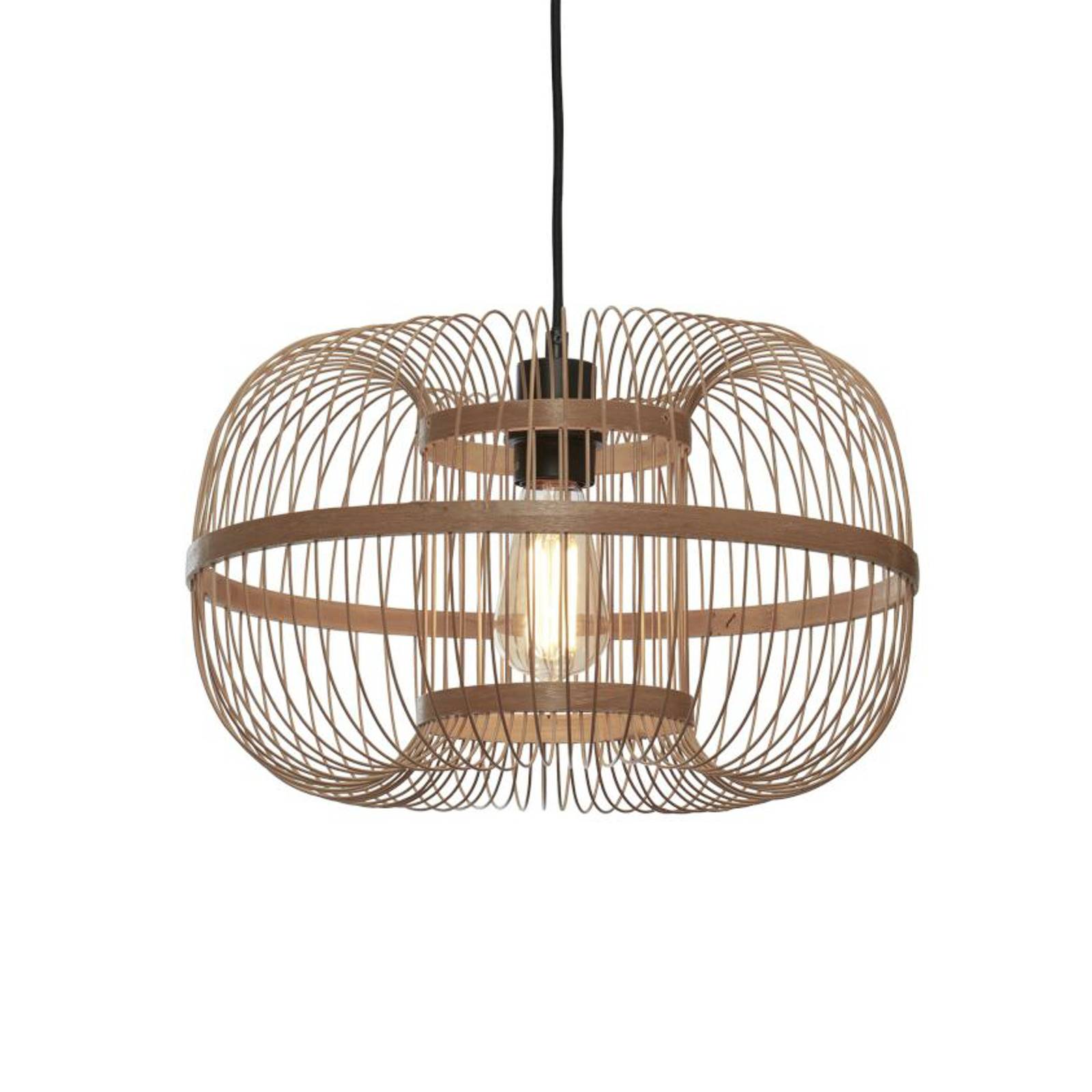 Good&mojo - good&mojo Pendelleuchte Hokkaido in Natur E27 380mm - brown