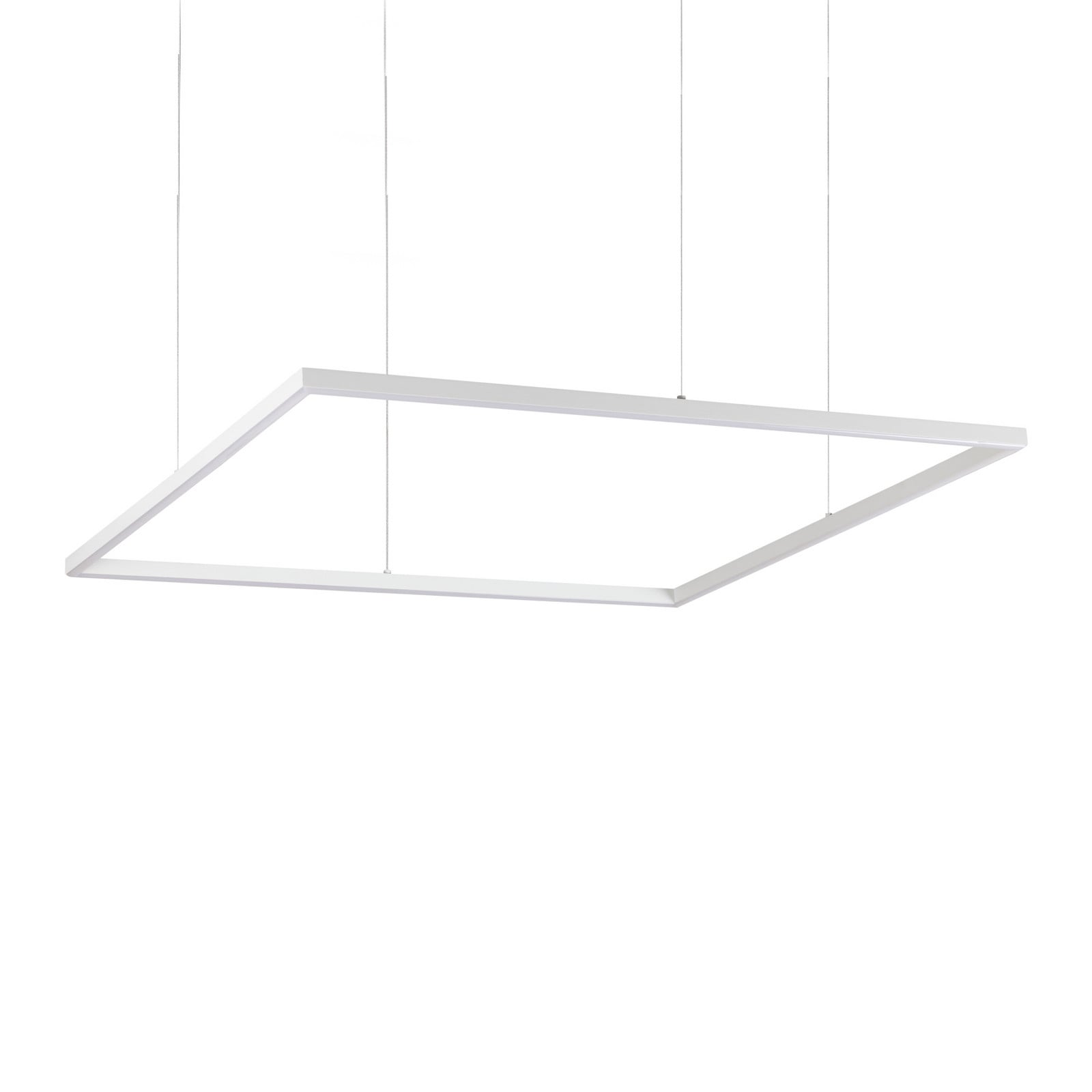 Ideallux Ideal Lux Lampă suspendată LED Oracle Slim 90 x 90 cm alb 3.000 K - Camera de zi / sufragerie - Modern - Aluminiu
