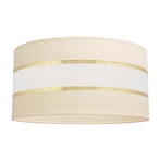 Lampskärm Helen E27 Ø40/höjd 20cm grädde/guld