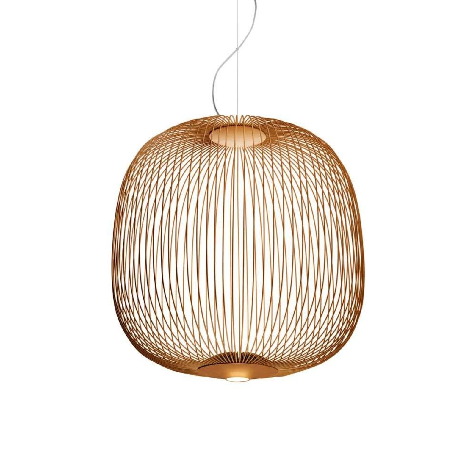 Spokes 2 LED Závěsné Světlo Dimmable Copper - Foscarini