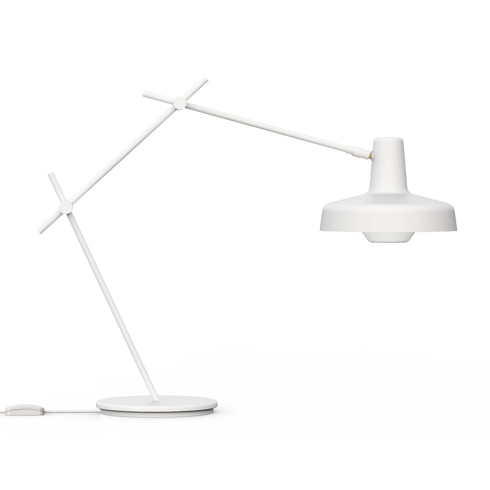 GRUPA Arigato lampe à poser, bras 3 parties, blanc