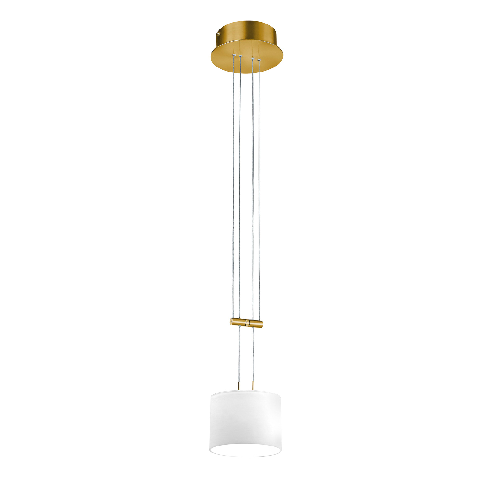 BANKAMP Grazia pendant lamp 1-bulb 16cm brass