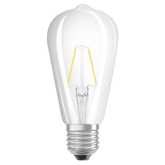 OSRAM LED-Lampe E27 2,5W Rustika 827 klar